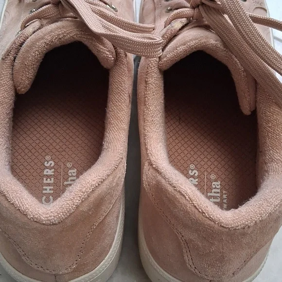Martha STEWART SKECHERS PLATForm Suede Sneakers in ROSE PINK SIZE 9 - Picture 4 of 6